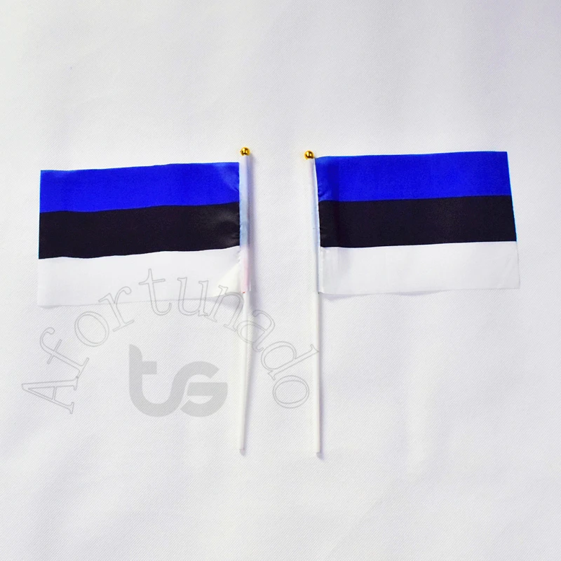 Estonia 14*21cm  10pieces flag Banner  Hand waving Flag National Flag for meet,Parade,party.Hanging,decoration