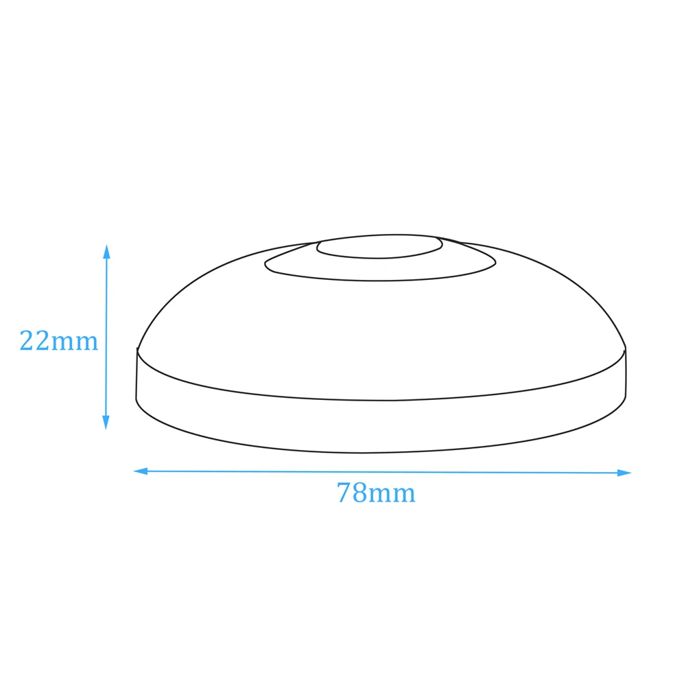 Detector infrarrojo de techo, interruptor de Control de lámpara sin señal, Sensor de alarma de movimiento PIR, luz interior de 360 grados, NC, 1