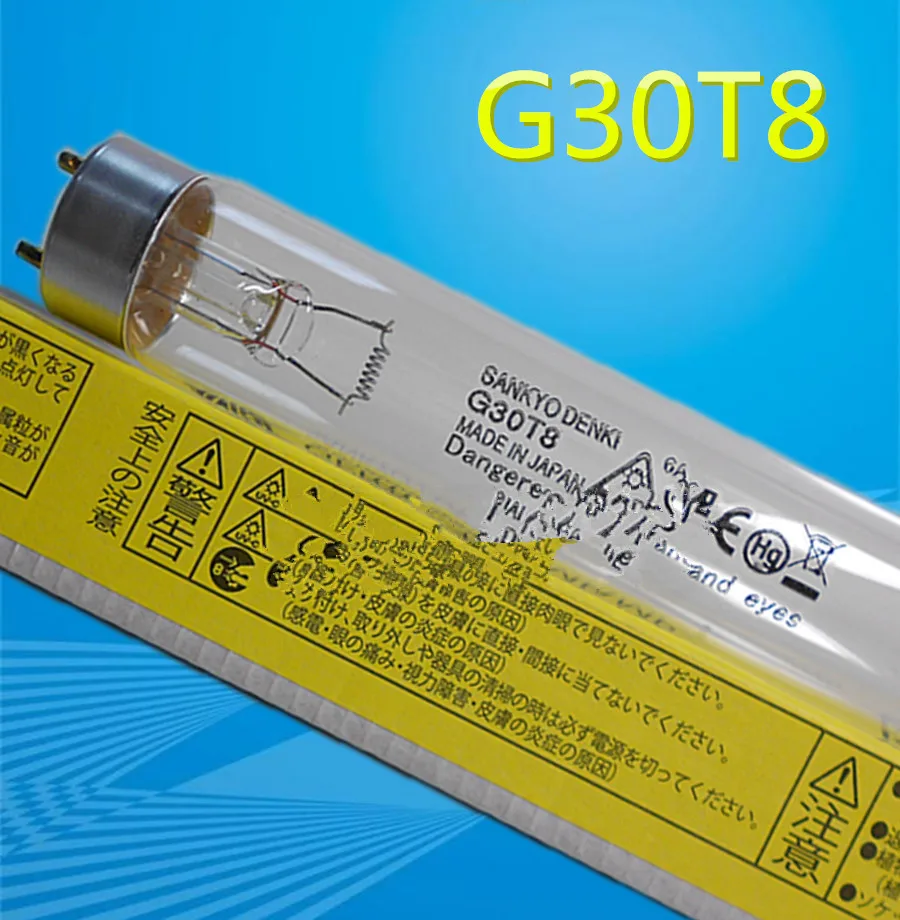 For SANKYO Disinfection Lamp Bulb G4T5 G6T5 G8T5 G10T8 G15T8 G20T10 G30T8 UV-C 16-20W