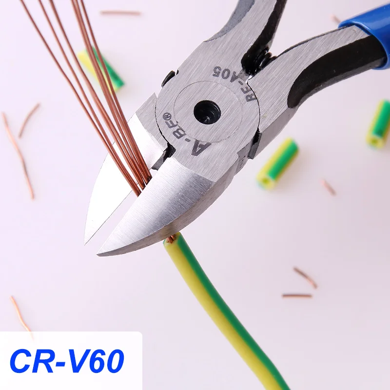 A-BF Kawat Cutter Crimping Plier Kelas Industri Tang 5/6 Inch Terisolasi Non-Slip Diagonal Miring Stripper Alat Tangan