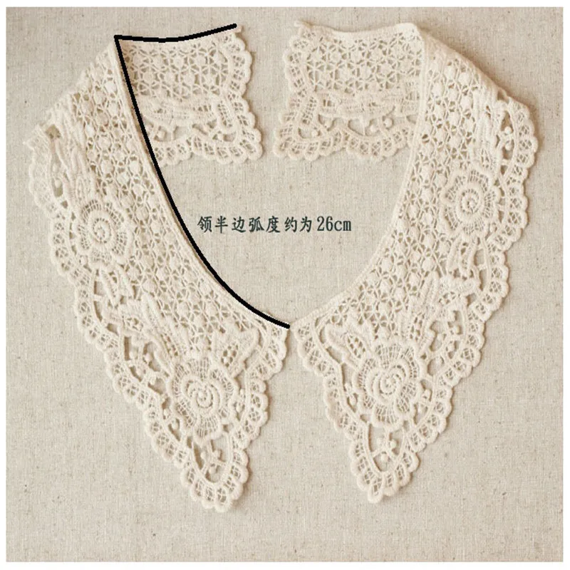 Vintage Original Lace Collar Dress Sewing Craft Neckline Sweater Neckline Collar Applique Trims Scrapbooking