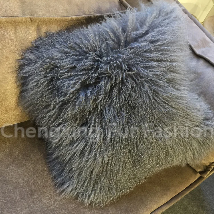 FREE SHIPPING CX-D-04 Square Wedding Decorative Pillows almofada Throw Sheep Fur Cushioncover Pillow Covers Toss Pillowcase