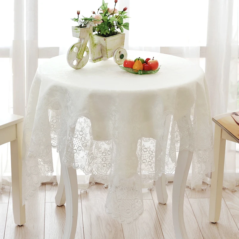 Tablecloth Table Cloth Cover Runner Lace 85 x 85cm 110 x 110cm 130 x 130cm 180cm 100 x 150cm 150 x 210cm 45 x 180 210cm White