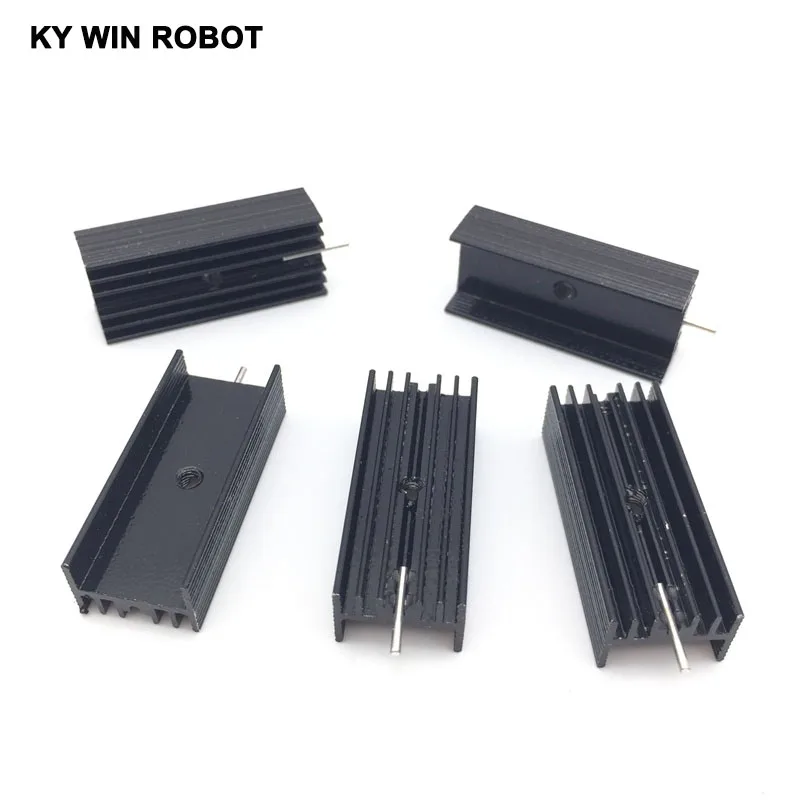 5pcs  Aluminium TO-220 Heatsink TO 220 Heat Sink Transistor Radiator TO220 Cooler Cooling 15*11*35MM With 1 Pin