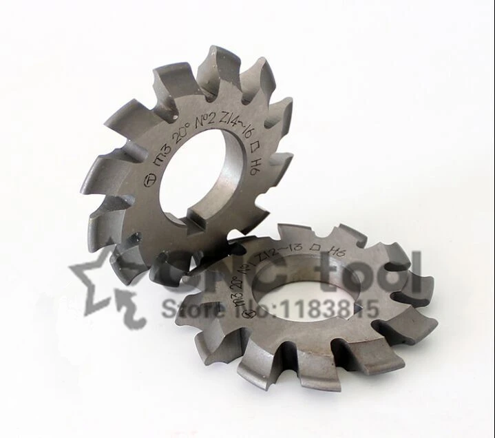 Free shipping 1PCS M7 Modulus PA20 degrees NO.1-NO.8 HSS Gear Milling cutter Gear cutting tools