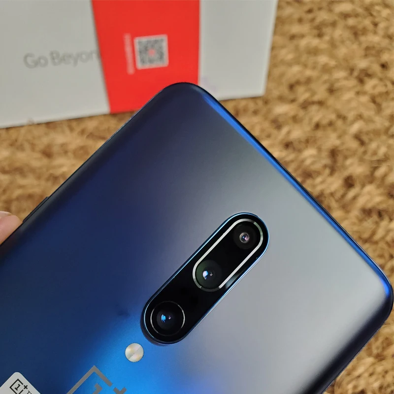 Oneplus 7 pro-smartphone global rom com tela amoled de 128 ", 6gb de ram, 855 gb de armazenamento, processador snapdragon 6.67, câmera tripla de 48mp, carregador nfc de 30w, bateria de 4000mah