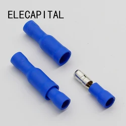 Hot 50 X Blue Male Female Bullet Connector Crimp Terminals Wiring