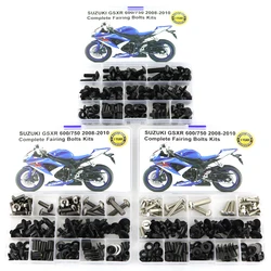 Fit For Suzuki GSXR600 GSXR750 GSXR 600 GSXR 750 2008-2010 Motorcycle Full Fairing Bolts Kits Completed Fastener Steel Nuts