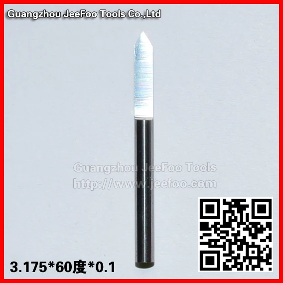 

3.175*60degree*0.1 Flat Bottom Engraving Router Bits, Solid Carbide Tool on 3D Woodworking Relief Machining