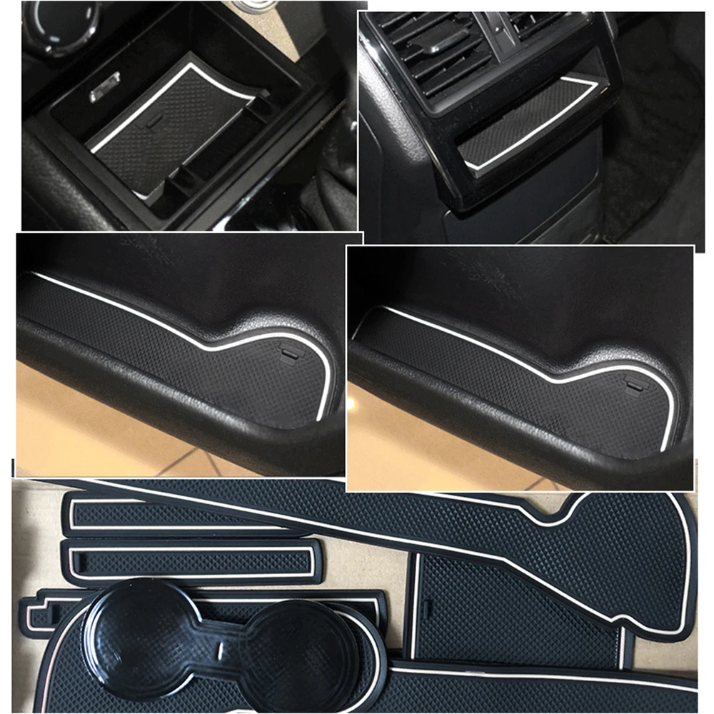 for Skoda Superb 2 B6 2009-2015 Anti-Slip Rubber Mat Cup Cushion Door Groove Accessories MK2 Comib Stickers 2010 2011 2012 2013