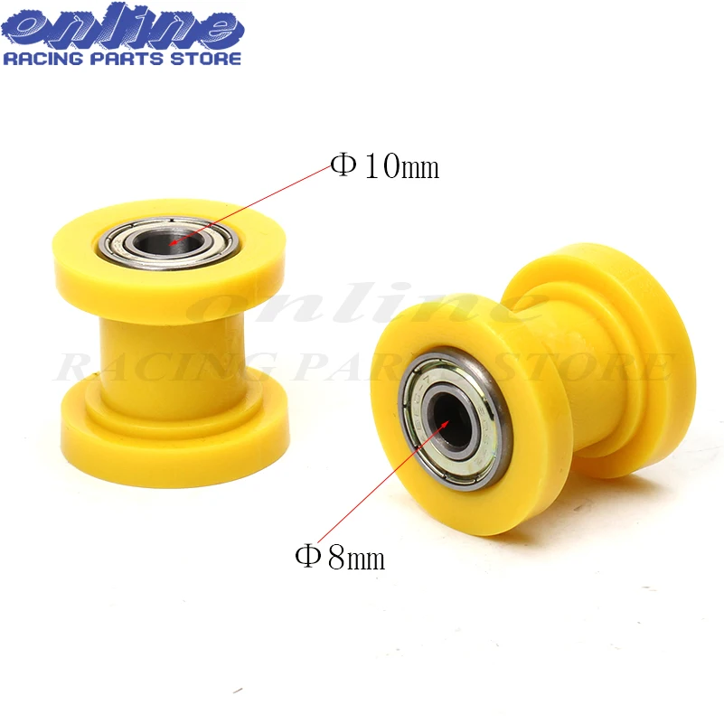 Motorcycle motorbike 8mm or 10mm Chain Roller Tensioner Pulley wheel guide For Kayo BSE SSR SDG Thumpstar Pit Pro Pit Dirt Bike