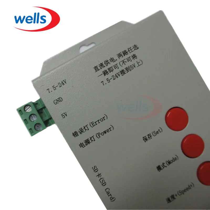 Original T1000S Full Color Controller For WS2811 WS2801 WS2812B LPD8806 6803 1903 Digital LED Strip,Reject cloning controller