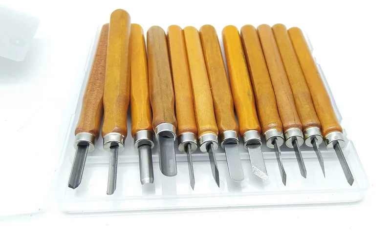 New 12pcs Wood Carving Knife Carving Knife Kit Tools DIY Tools Chisels Knife For Beginner