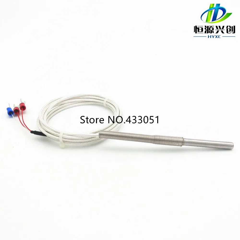 RTD(resistance temperature detect) Pt1000 ohm Probe 6mm L50mm 2.35meter(7.7ft)