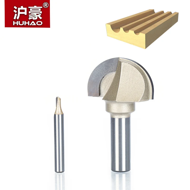 HUHAO 5pcs/lot  1/2" 1/4" Shank Cove Box Bit Double Edging Router Bits For Wood Tungsten Carbide Woodworking Miiling Cutter