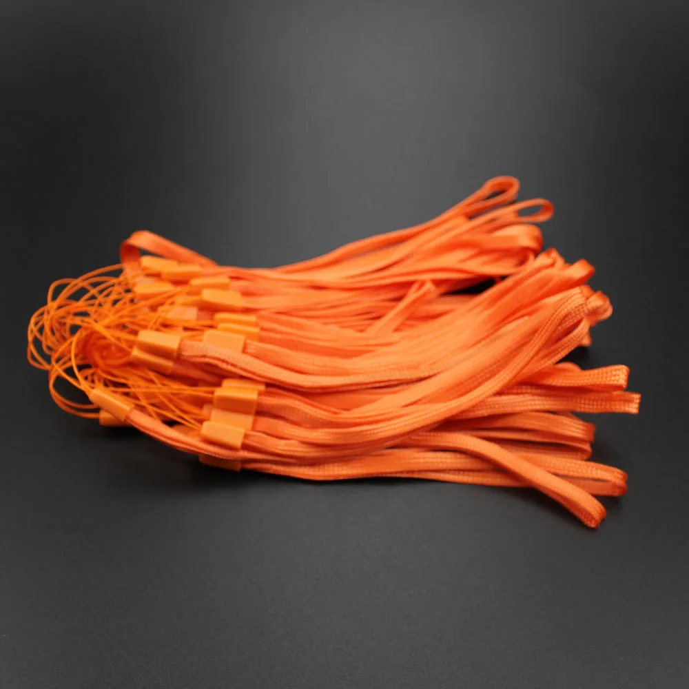 50 Buah Tali Telepon Leher Lanyard untuk Kartu Tanda Pengenal Kunci Gym/Tempat USB Ponsel Tali Gantung DIY Tali Lariat Lanyard