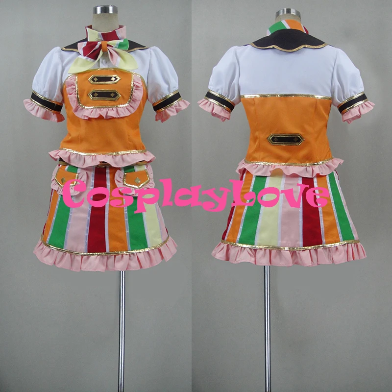 New Custom Made Japanese Anime Aikatsu! Himesato Maria Cosplay Costume For Halloween Christmas Birthday Party