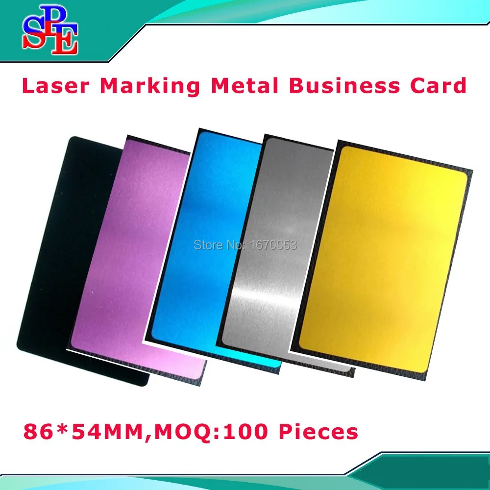 0.45mm or 0.2mm 100Pcs Printing Blank Business Card Use Sublimation Ink and Paper Five Colors