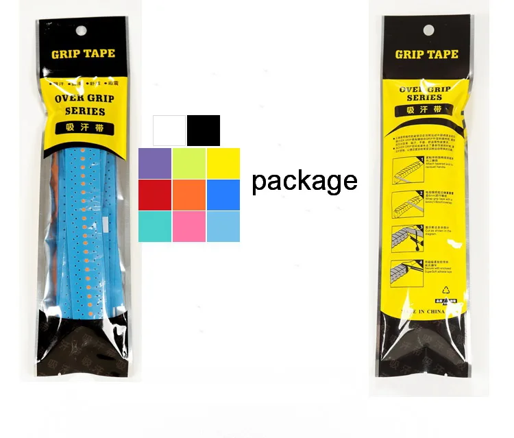 Anti-slip Tennis Over Badminton Grip Sport Schweißband Für Angelrute Squash padel Schläger Band Wicklungen Über Fahrrad Griff – Detail 4