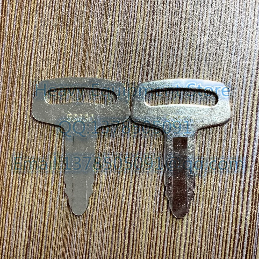 

2 PCS 53630 Key For Kubota Thomas Construction Equipment Wheel Loader Excavator Ignition Switch Start Thomas Skid Steer Model