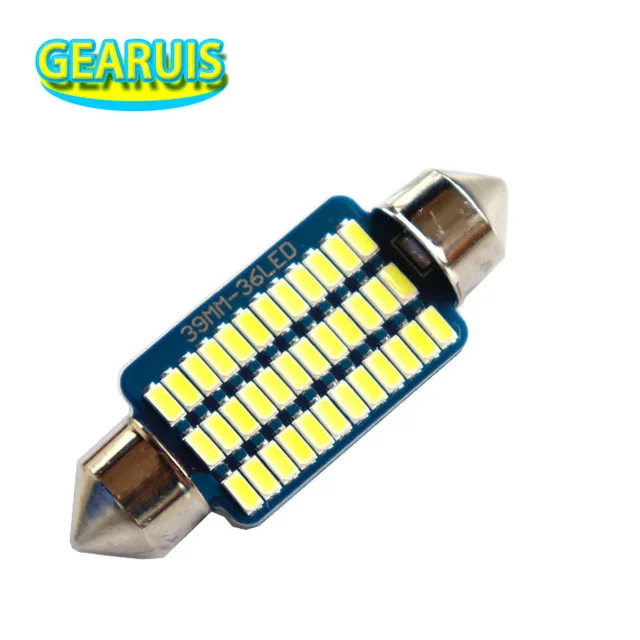 100pcs Festoon Canbus 21 30 36 smd 3014 LED 0.13A 31mm 36mm 39mm 41mm error free Non polar dome Reading Lights White Ice blue