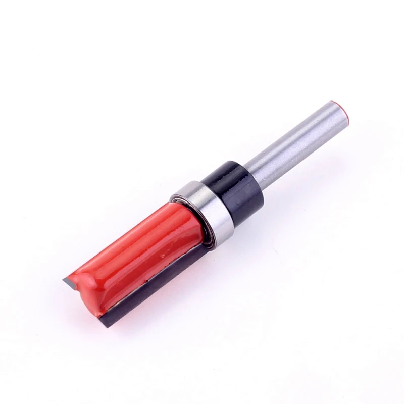 1PC 6mm Shank Template Trim Hinge Mortising Router Bit Straight end mill trimmer cleaning flush trim Tenon Cutter forWoodworking