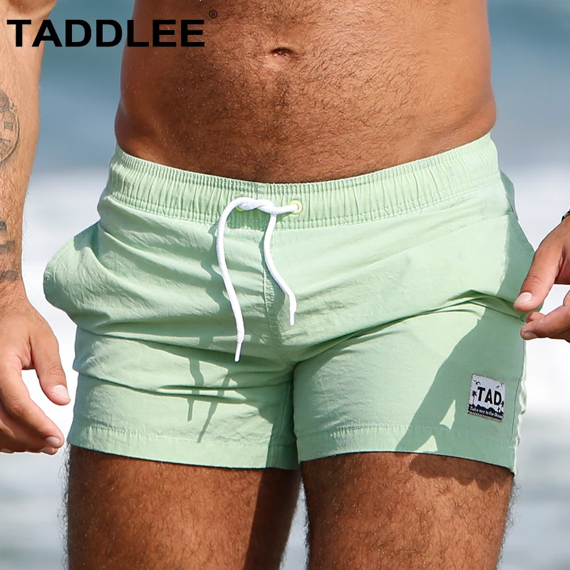 

Taddlee Brand Men's Beach Wear Swimwear Quick Drying Swimsuits Boardshorts Men Bathing Suits Short Surf Boxer Trunks Shorts New