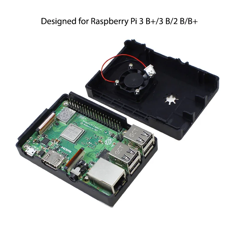 Elecrow caso de fita magnética para raspberry pi abs gabinete de fita caixa de concha caso design para raspberry pi 3 b + /3 b/2 b/b mais