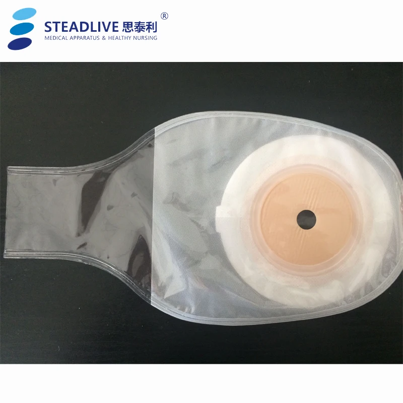 20pcs/lot~For Sports! Drainable Colostomy Bag with Clip Closure,Two-layer Flange avoid Edge Warping,Stoma Care reuse bag 15-65mm