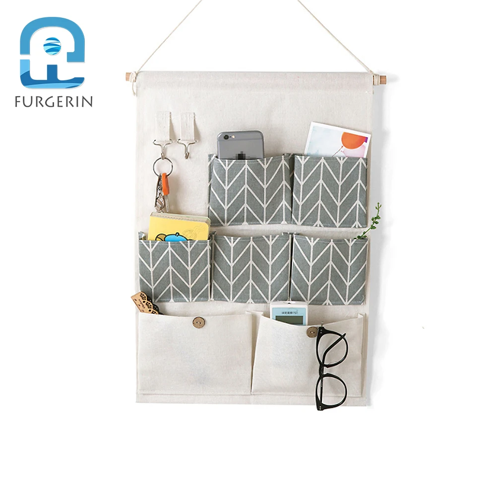 

FURGERIN-Hanging Door Organizer, Storage Bag for Toys, Key, Wall, Home Stuff, Room Accessories, Bedside Hanging Storage