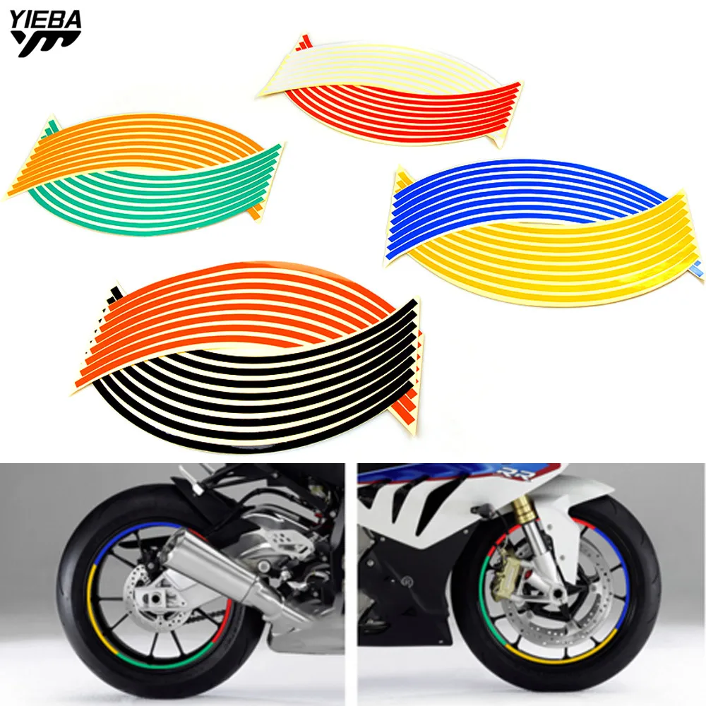 

17/18inch wheel Strips Motorcycle Reflective Wheel Sticke for kawasaki ZX6R/636 Z750R Z1000 ZX1400/ZX14R/ZZR1400 VERSYS (650cc)
