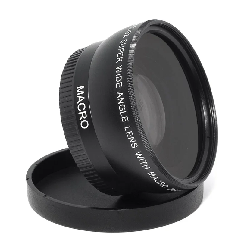 CAENBOO 37mm 43mm 46mm 49mm 52mm 55mm 58mm 62mm 67mm 72mm Lens Wide Angle Conversion Wide-Angle Camera Lens With Macro Lens