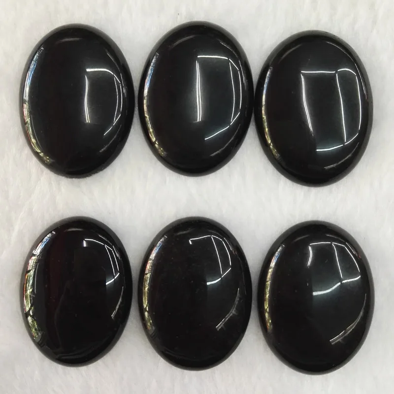 fashion black onyx Nature Stone bead 40x30MM women accessories Beads for jewelry making cab cabochon 10Pcs/lot Free shipping