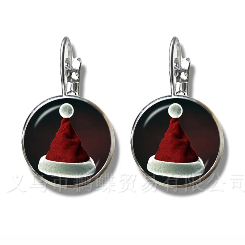 2018 Cute High Quality Handmade Christmas Gift Earrings Santa Claus New Year Greetings Stud Earrings Jewelry Xmas Gift