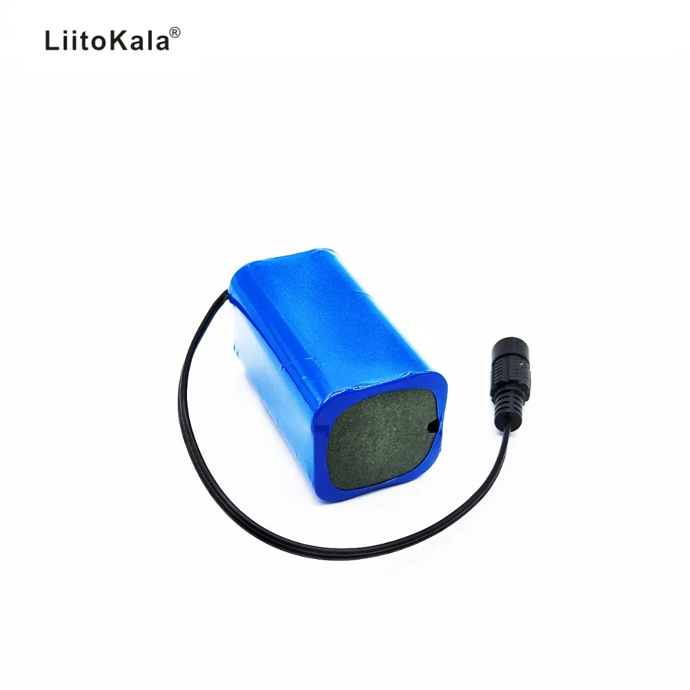 LiitoKala 7.4V 8.4V 4400mAh akumulator 18650 bateria 4.4Ah akumulator do rowerowe lampy przednie/CCTV/kamera/elektryczny