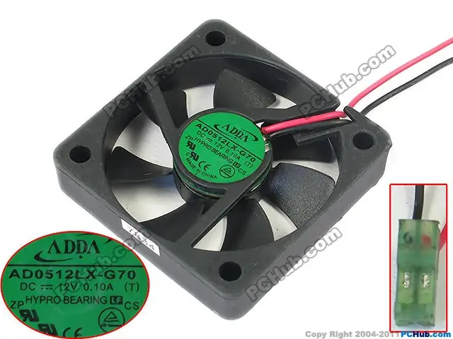 

ADDA AD0512LX-G70 DC 12V 0.10A 50x50x10mm Server Cooling Fan