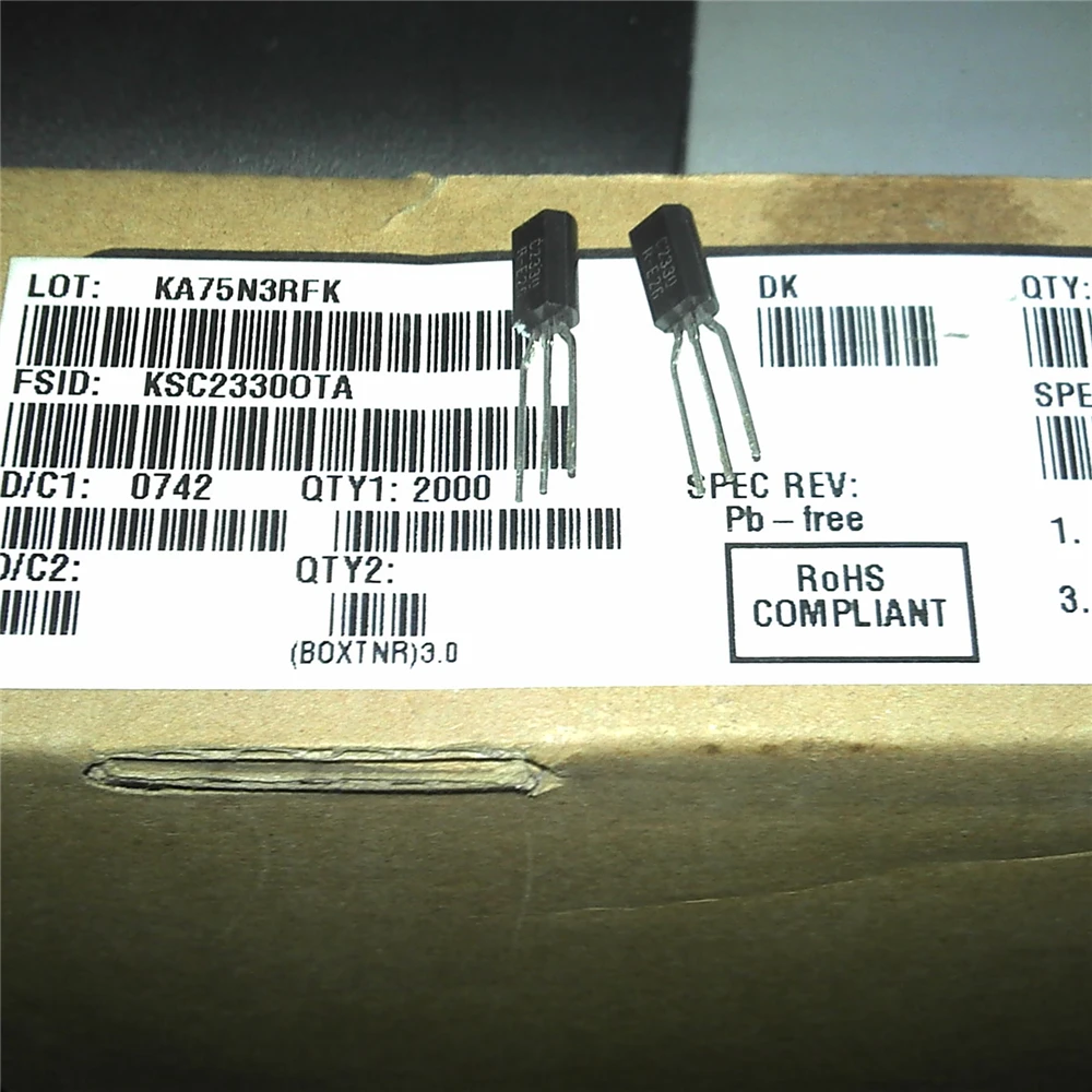 KSC2330DTA 2SC2330 C2330 TO-92 nuevo y Original, lote de 10 unidades