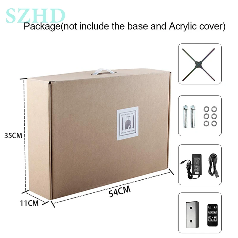 100 см Wifi app высокое качество изображения Dseelab 3d Голограмма светодиодный рекламный дисплей 3d проектор