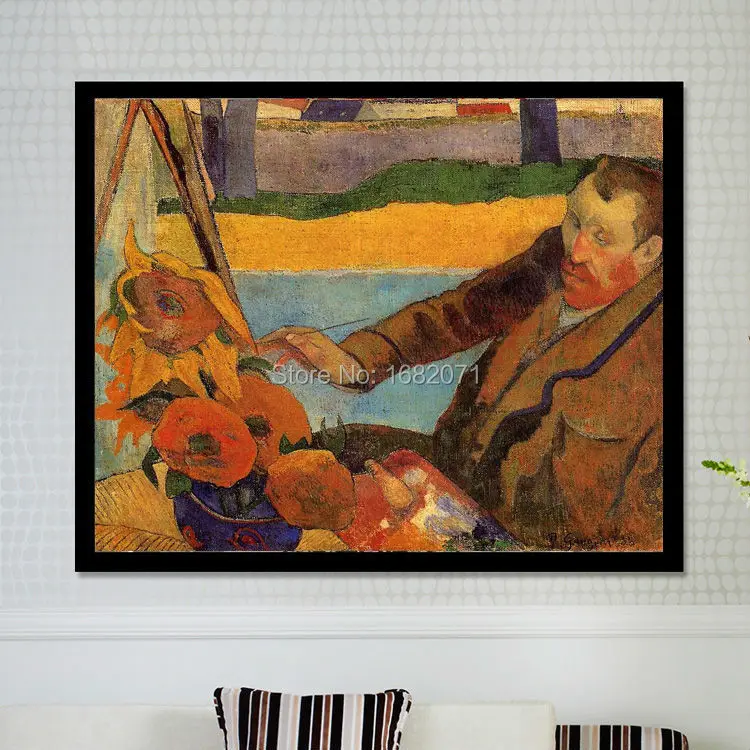 Skills Artist Reproduction Paul Gauguin Oil Painting Van Gogh Painting Sunflowers Oil Painting On Canvas For Wall Decorative