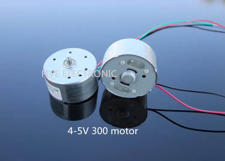 Short axis RF-300CA Solar motor 3-6V, Silent low voltage start,Use for Toy model fan