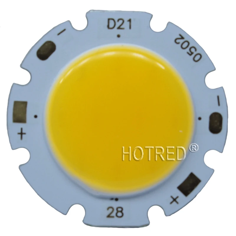 3W 5W 7W 10W COB LED 램프 전구, 중립 화이트 쿨 화이트 따뜻한 화이트 Led 조명 DIY/전구 조명 28mm 20mm 다이오드, 10 개