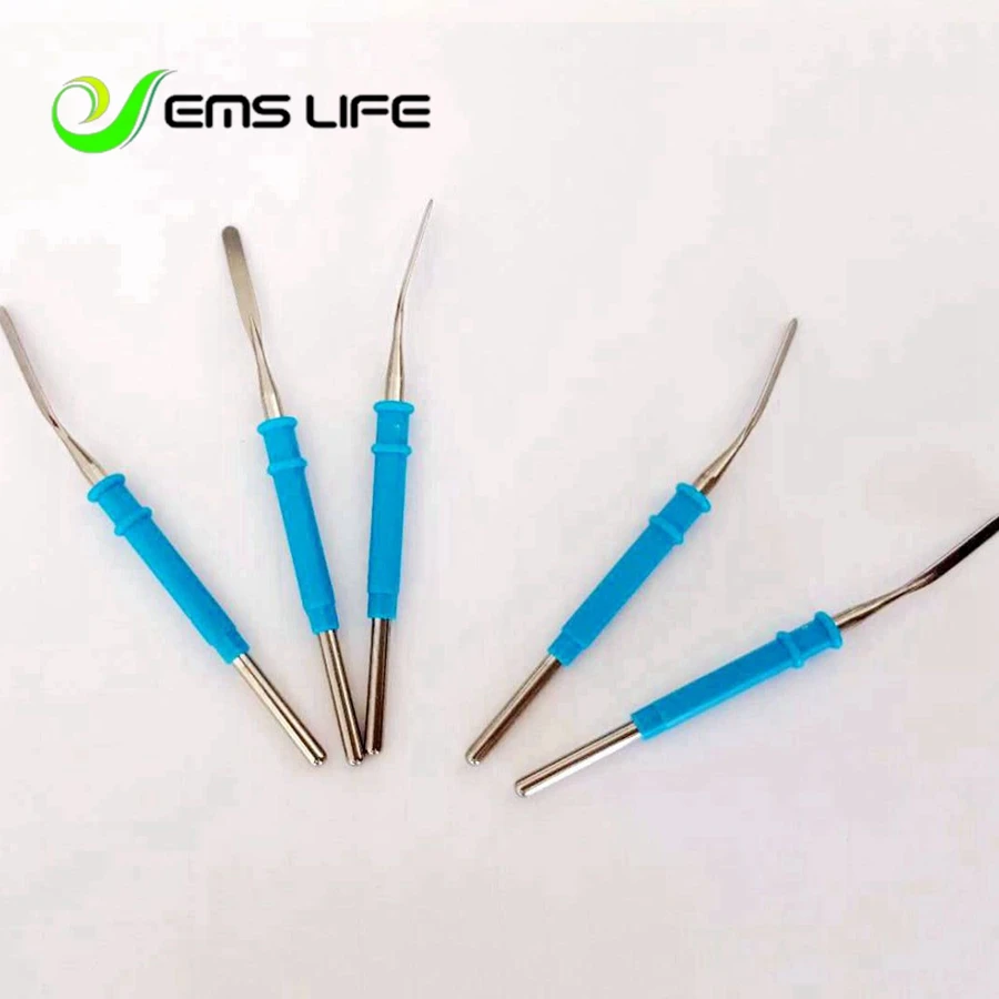 

2018 wholesale electrosurgical ESU pencil cautery pencil electrode curved blade electrode 2.36*70mm