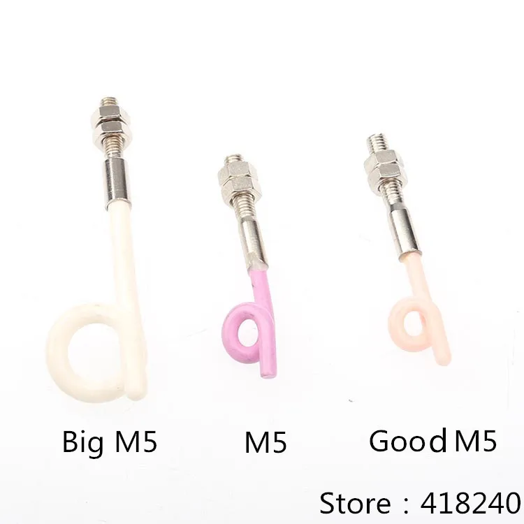 M4 M5 Thread Through Coil Line Ceramic Pigtail Loop Textile Accessories Porcelain Eye Yarn Guide