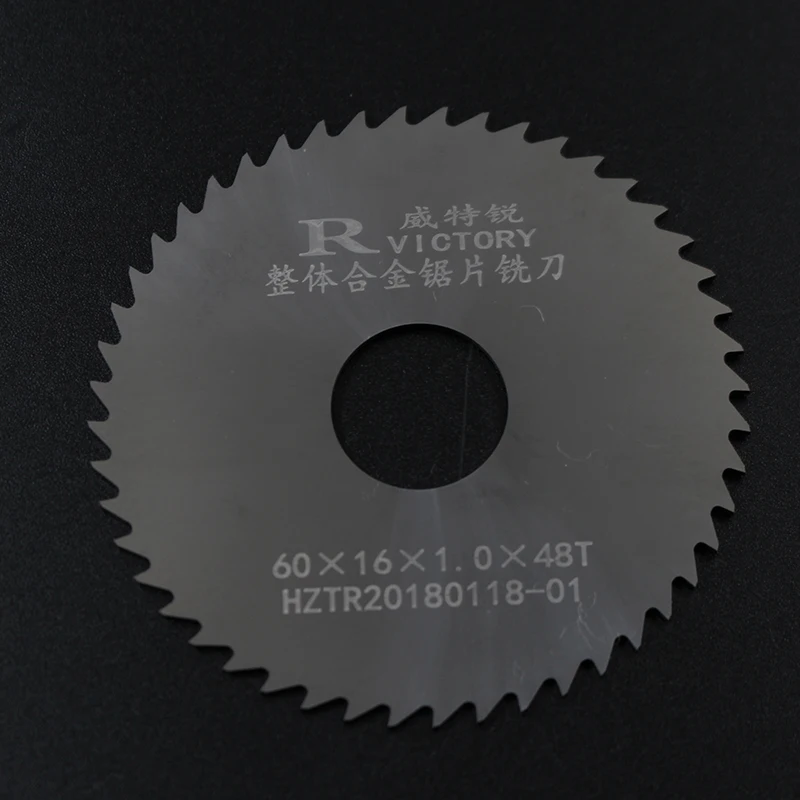 3PCS Round Saw Blade 60mm Thick 0.5mm to 2mm Solide Carbide Circular Milling Saw Blades CNC Lathe Metal Cutting Tool