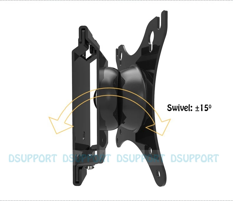 Dsupport 360 stopni Full Motion do montażu na ścianie monitor LCD LED uchwyt na butelkę Ultra cienki do montażu na ścianie telewizor Loading15kgs