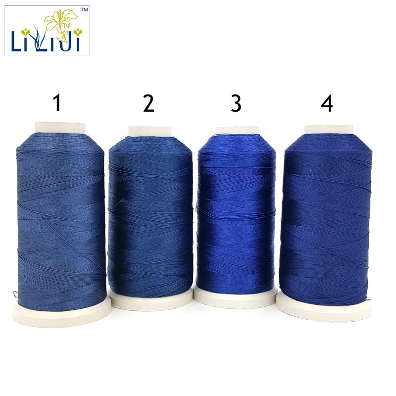 Shining Silk Nylon Tassel Stread 3Strands Thread 0.2mm approx 1800 Meter for DIY Jewelry beads Blue Series No.1-4