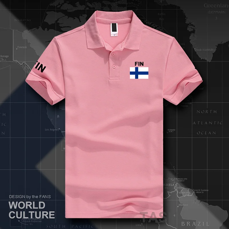 Finland polo shirts men short sleeve white brands printed for country 2017 cotton nation team flag new Finnish Finn FIN FI Suomi - Image 6