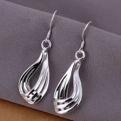 new arrive elegant noble beautiful fashion women Silver color Earring Jewelry free shipping lady wedding party gift E230