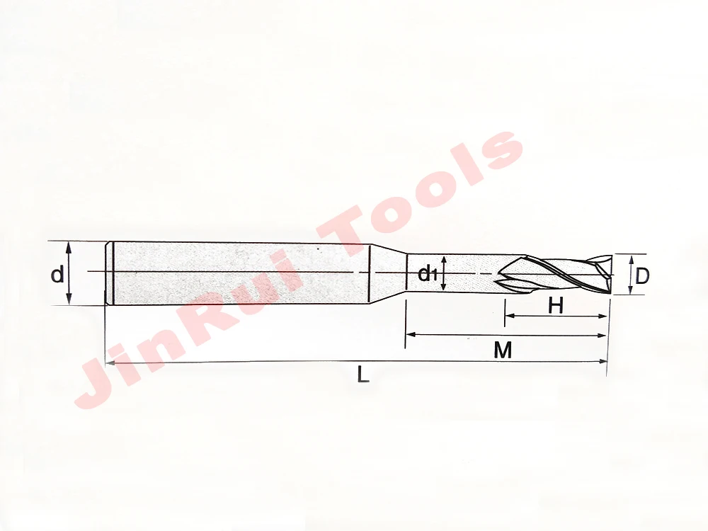 Brocas de carburo sólido de extremo plano, 1 unidad, D1.5 x 6x20 x D4 x 50L, 1,5mm, 2 flautas, HRC60