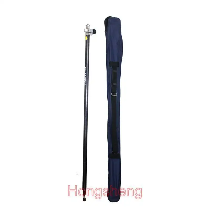 Telescopic Carbon Fiber Prism GPS Pole Total Station Surveying